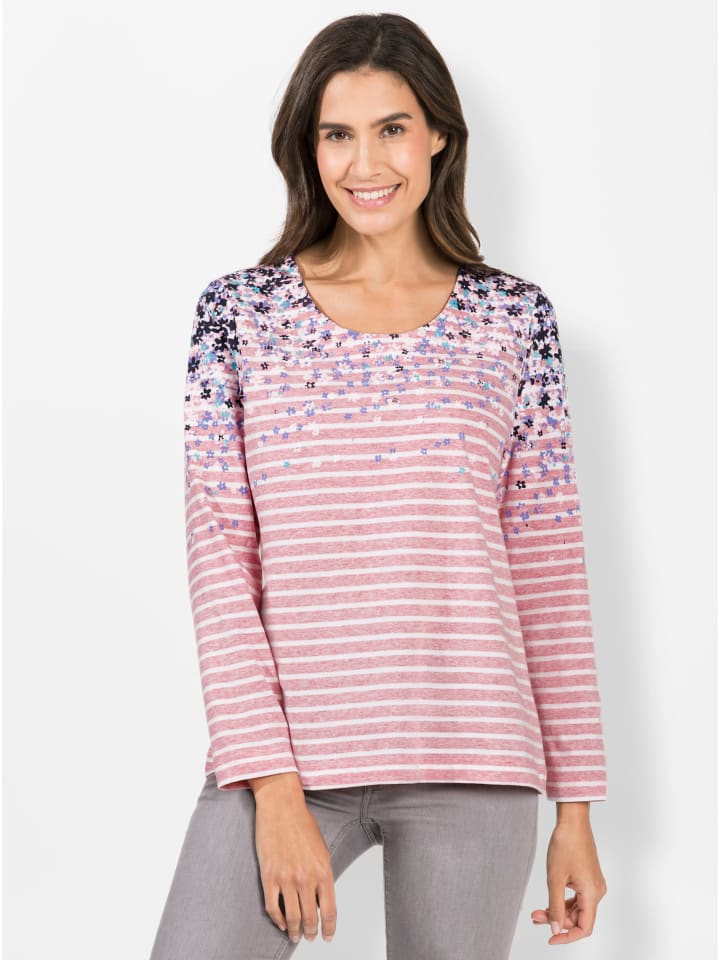 Shirt in rosenquarz-bedruckt