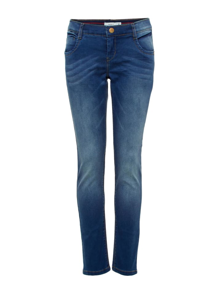 Mädchen Basic Stretch Jeans in Blau