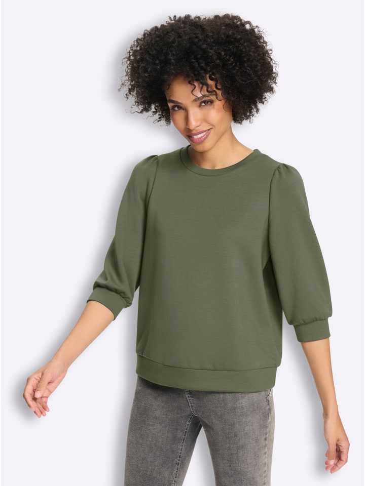 Sweatshirt in khaki