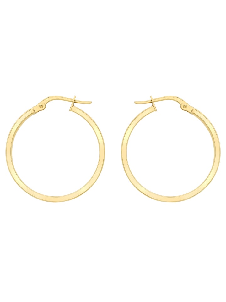 375 Gold Ohrringe Rund