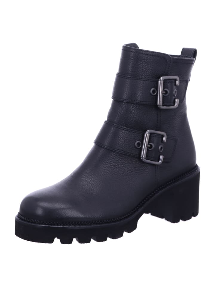 Damen Stiefel/Boots ungefüttert 0076-9907-056/Stiefelette in Schwarz
