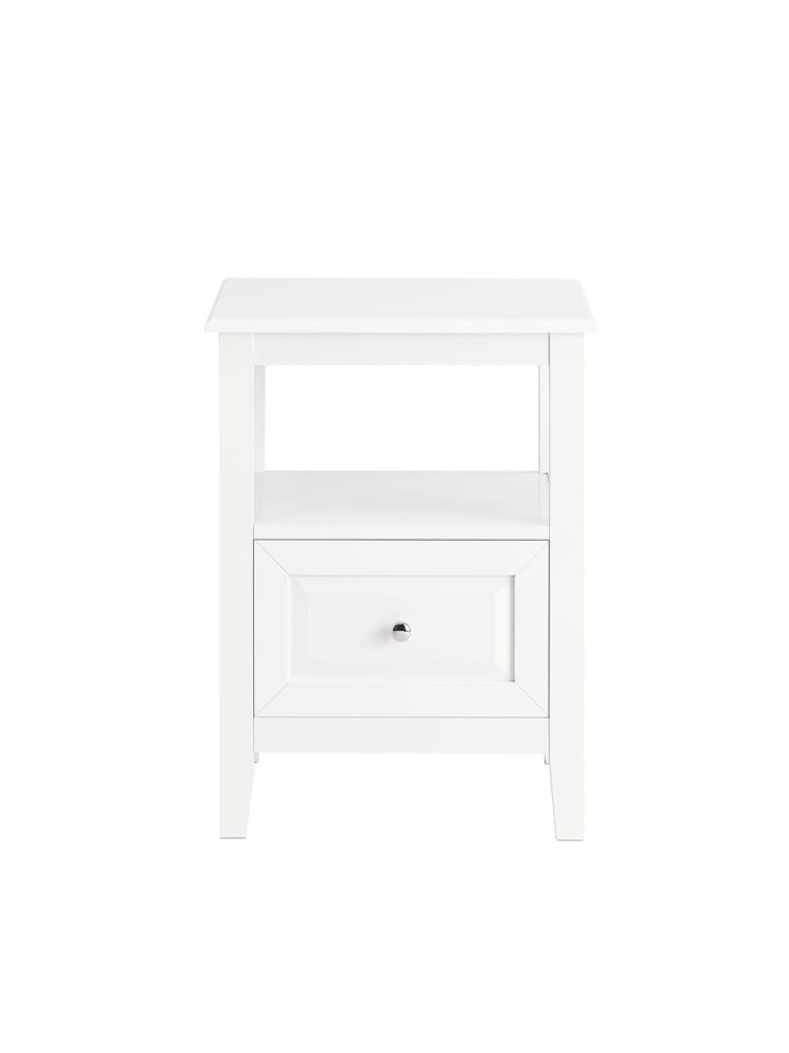 Nachttisch in Reinweiß - (W) 35 x (H) 60 x (L) 45 cm