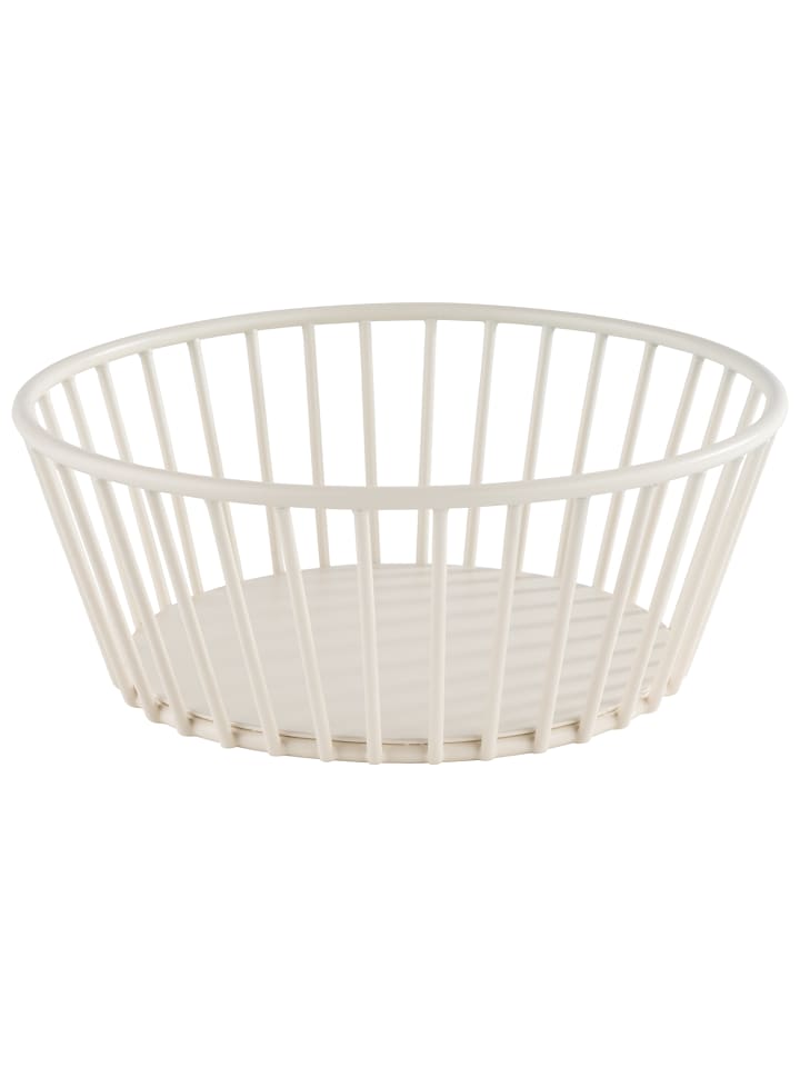 Korb in whisper white, Ø 17 cm, H: 7 cm