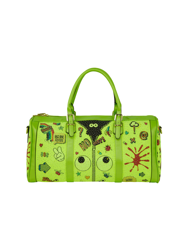 Women Duffel Bag in Neo Green