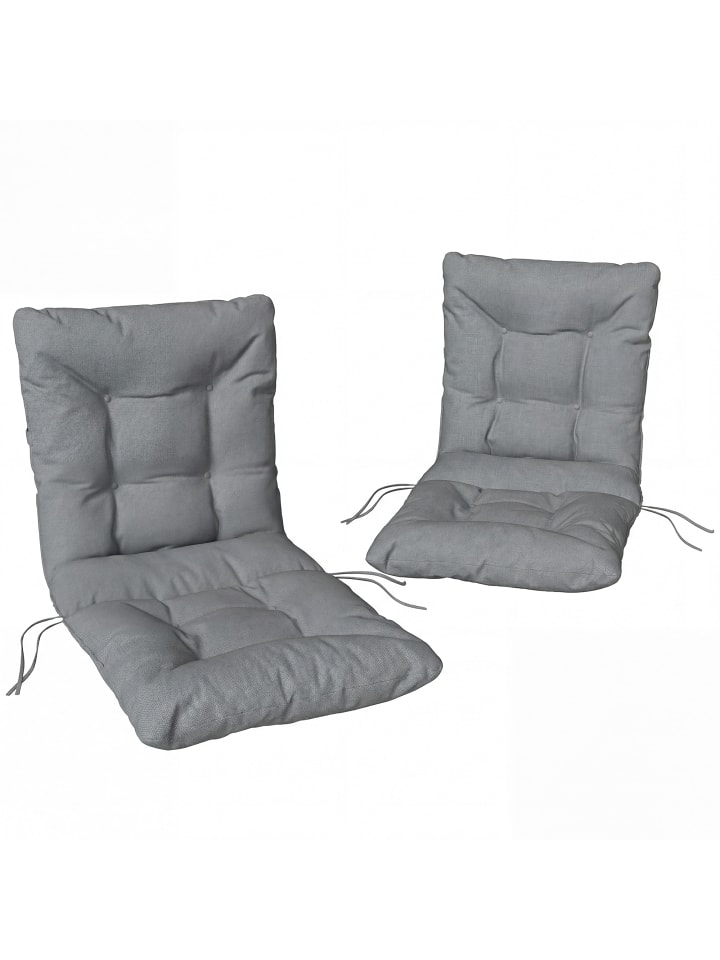 Sitzkissen in Hellgrau 120L x 50B x 8H cm