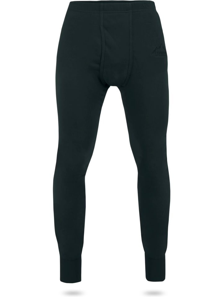 Herren Winter Plüsch Unterhose Inuvik in Schwarz