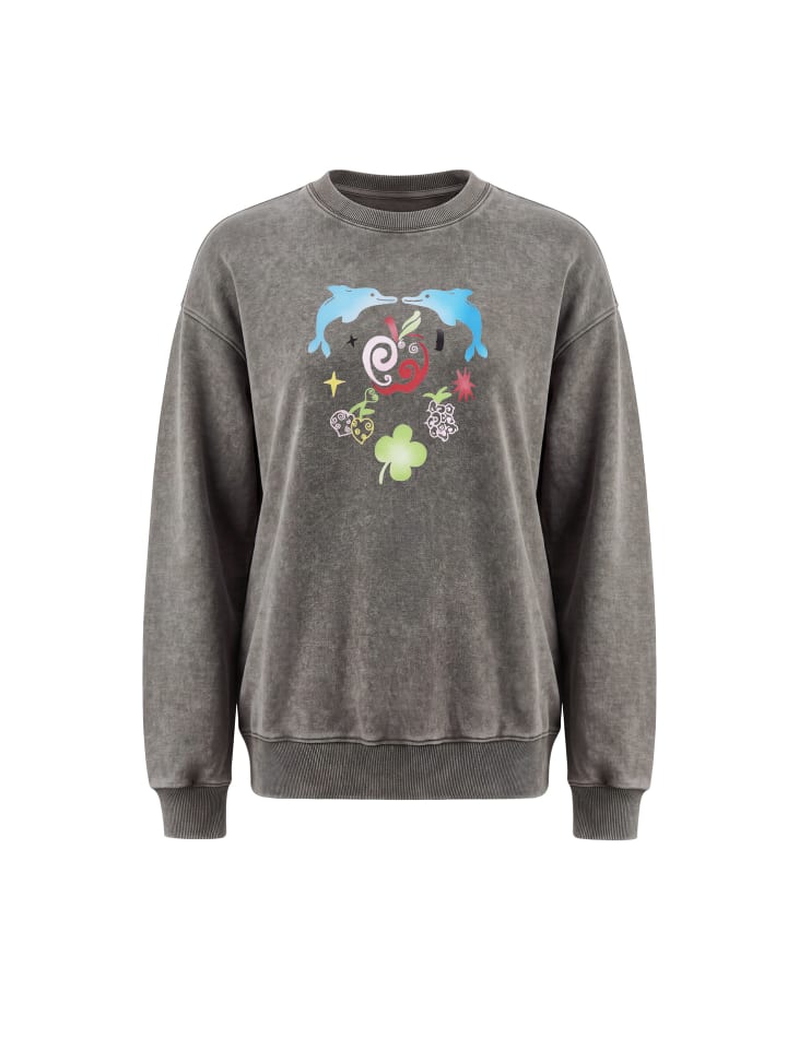 Women Sweatshirt in Olive