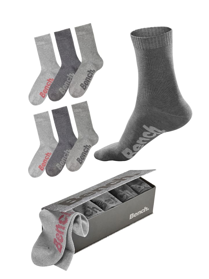 Socken in grau-meliert