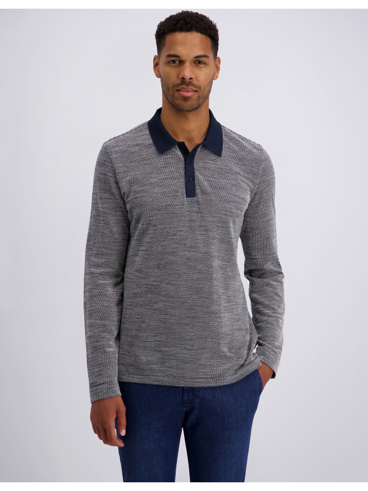 Langarm-Poloshirt in Salute