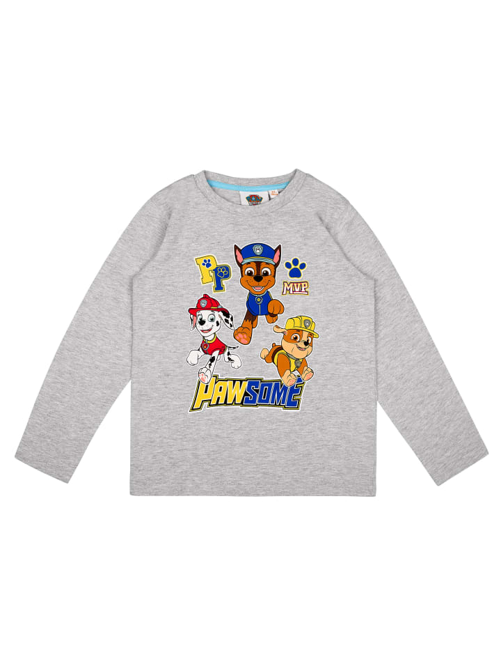 Paw Patrol Langarmshirt Pullover in grau