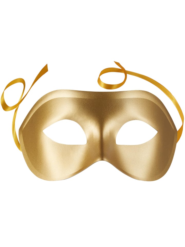 Faschingskleidung/Maskeradenverkleidung, in gold, Ca. 18 x 9 cm