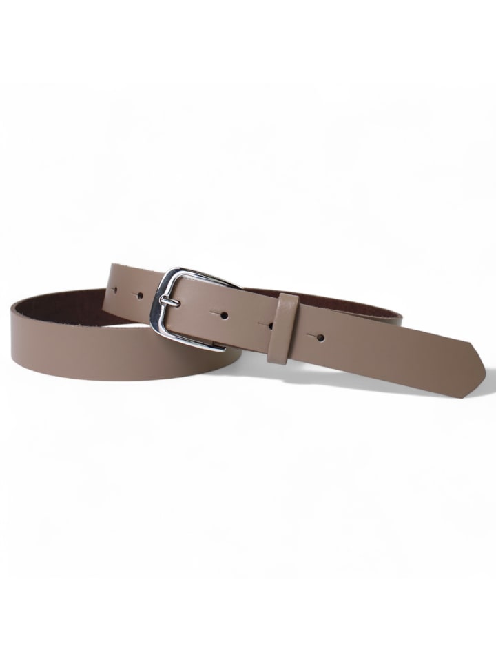 Damengürtel 3 cm in Taupe