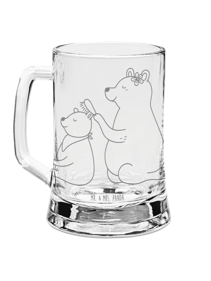 Bierglas Bär Kind ohne Spruch in Transparent