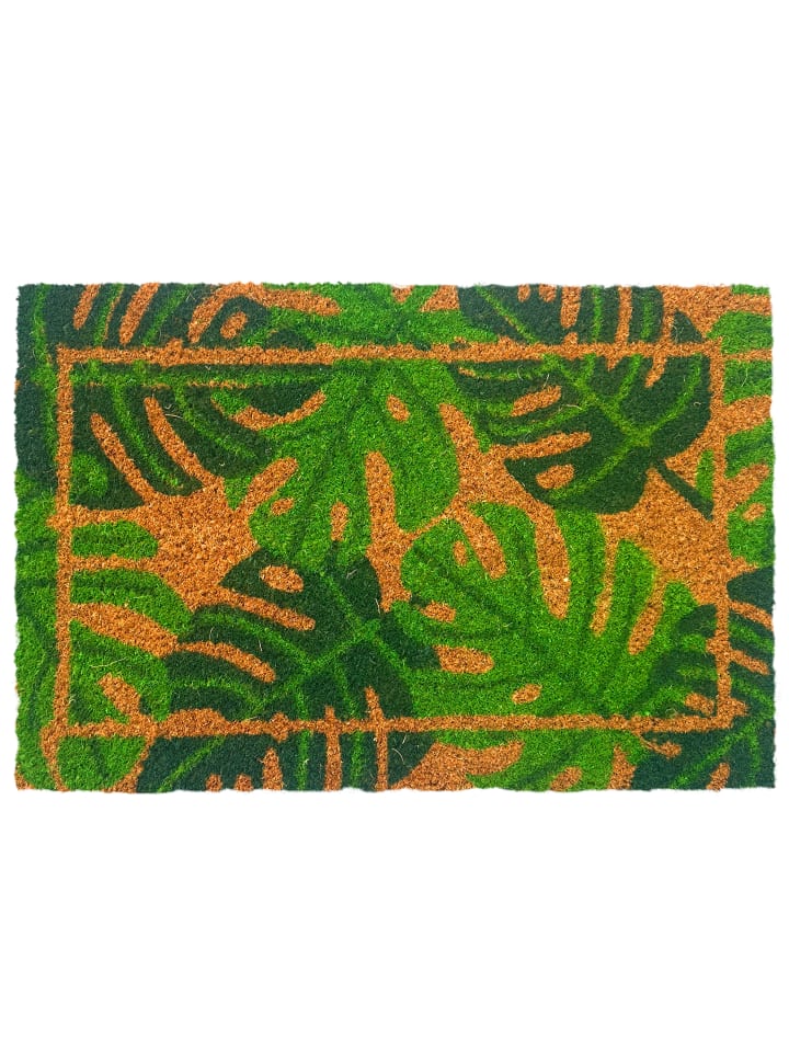 Fußmatte "Monstera" in Natur - 60 x 40 cm