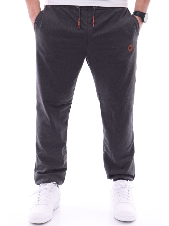 Jogginghose mit Brandpatch in anthrazit