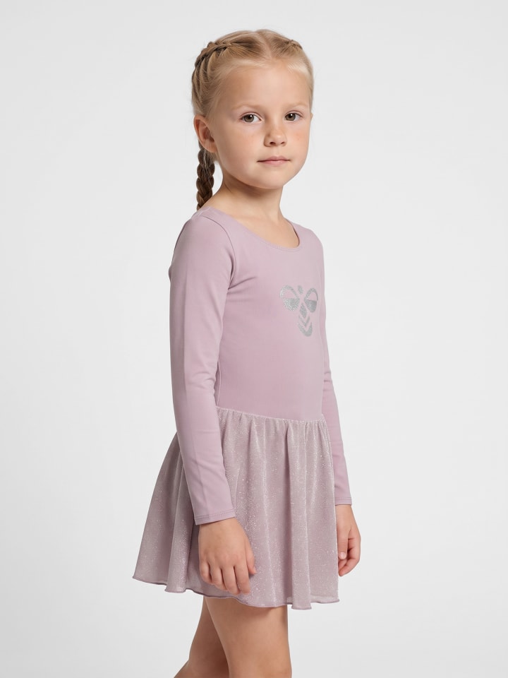 Gymnastik-Anzug Hmljr Glitter Mädchen in SEA FOG