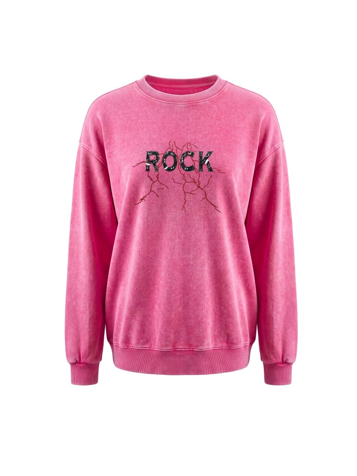 Women Sweatshirt in Fuchsia