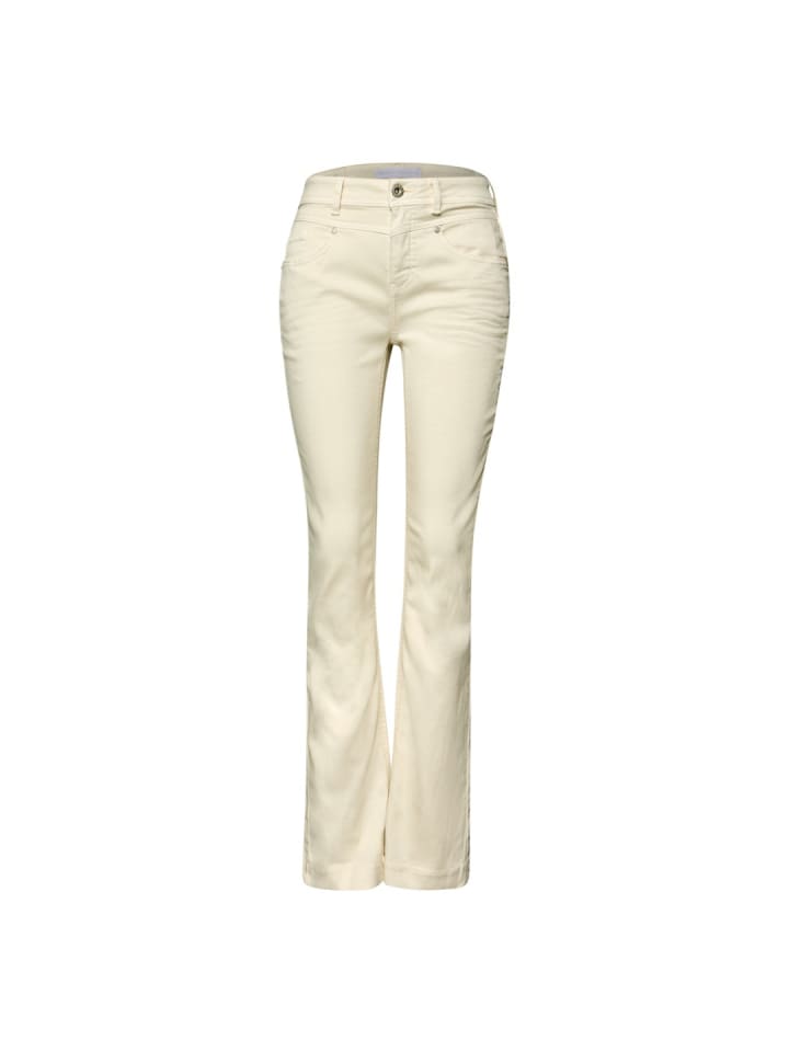 Jeans in ecru washed