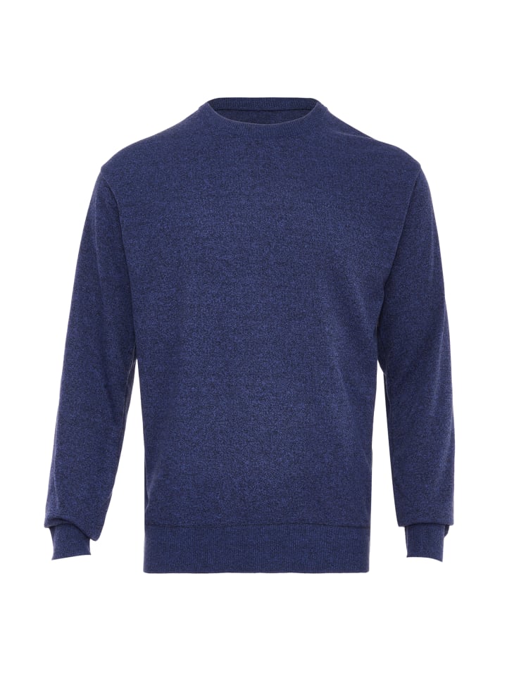 Herren Pullover in Blau Melange
