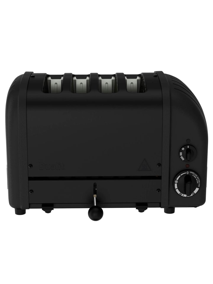 DUALIT | Toaster, NEWGEN STEALTH, schwarz, 4 Scheiben