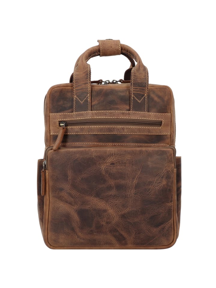 Vintage Daypack Leder 31 cm brown