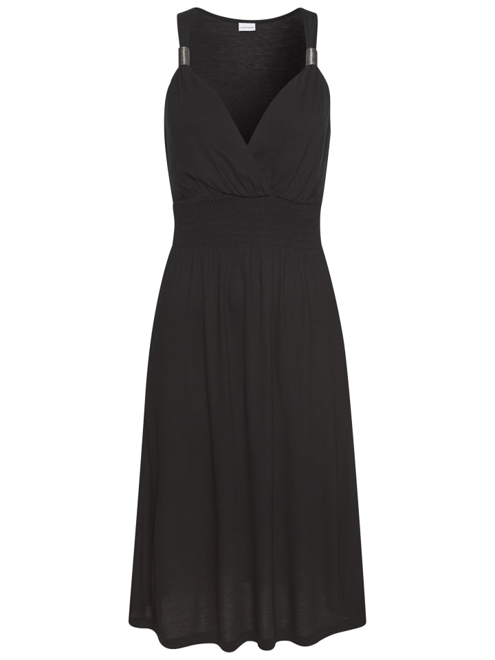 Jerseykleid in schwarz