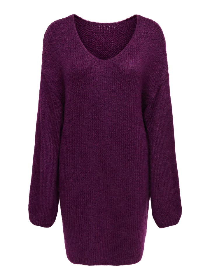 Strickkleid in Deep Purple