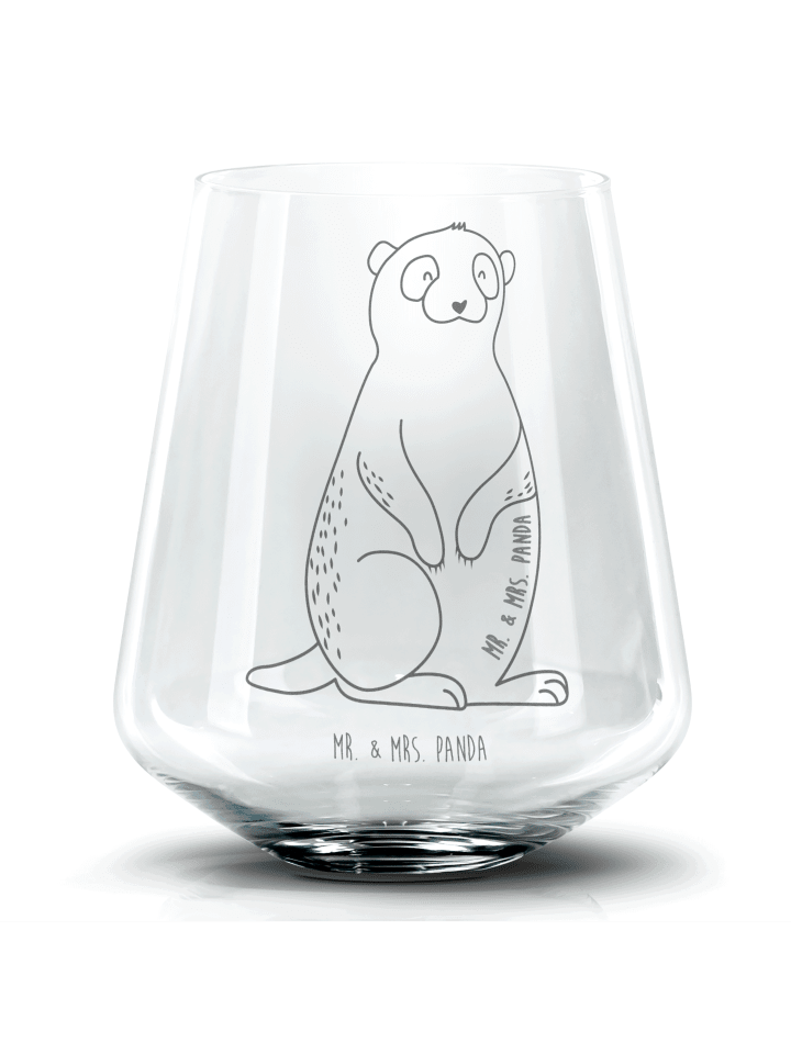 Whiskyglas Erdmännchen ohne Spruch in Transparent