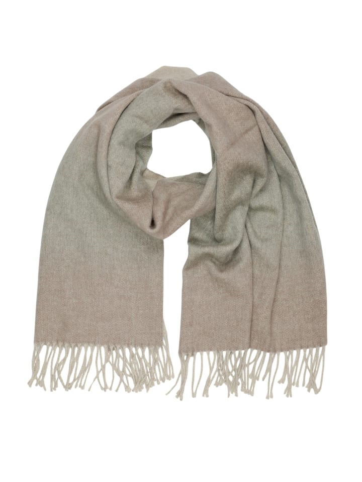 Winterschal " Taupe " in taupe