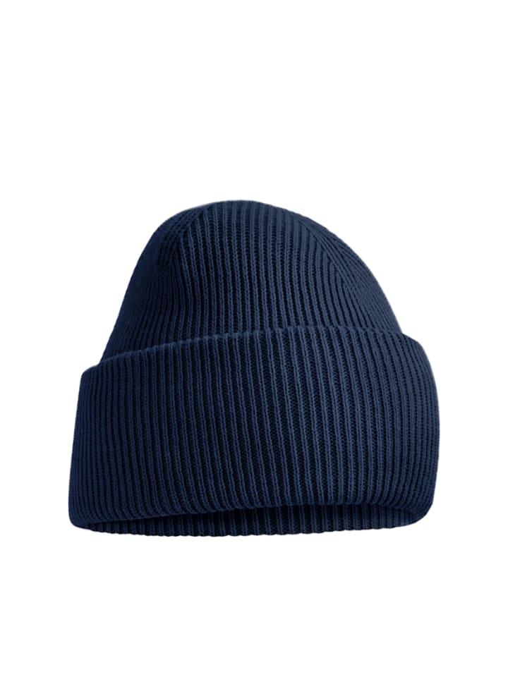Beanie aus Polyester Unisex für Herbst und Winter in Dunkel-Blau