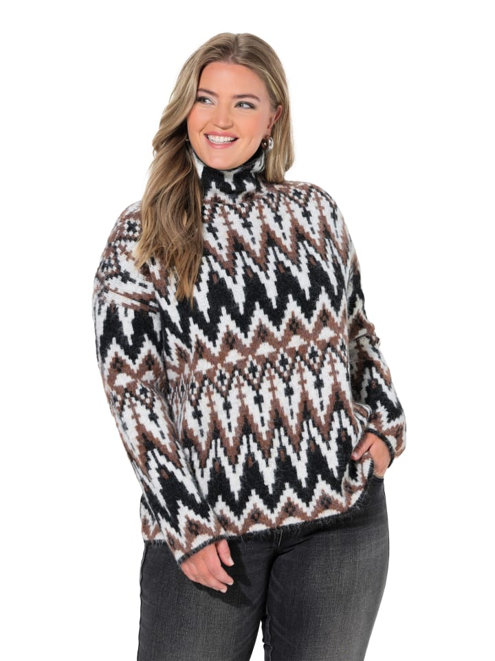 Pullover in walnuss