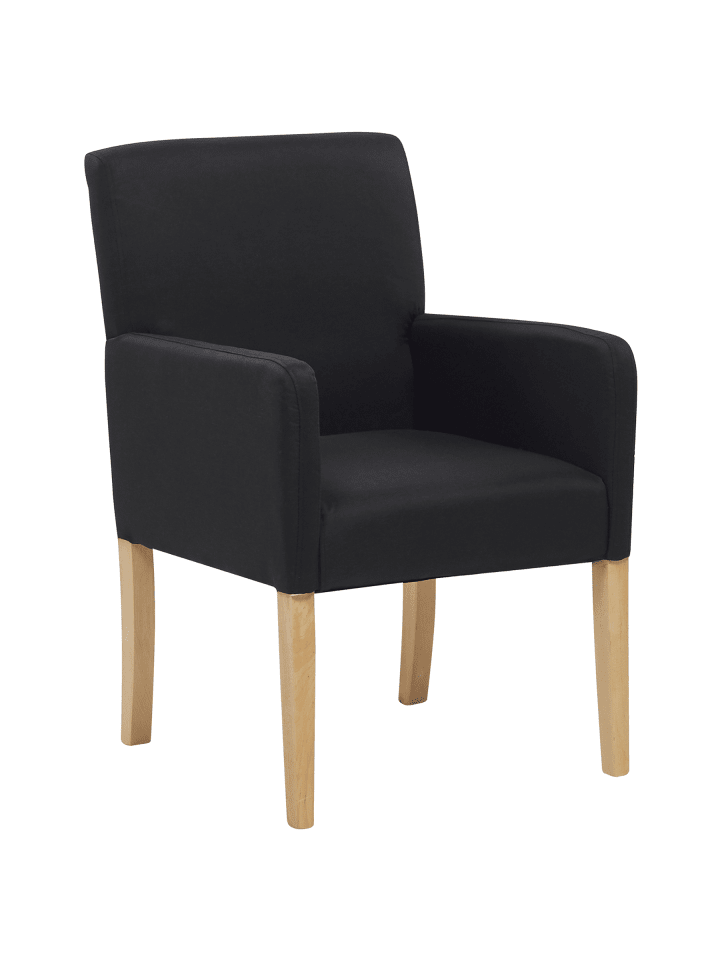 Esszimmerstuhl ROCKEFELLER in Schwarz/Braun - (W) 58 x (H) 89 x (L) 60 cm