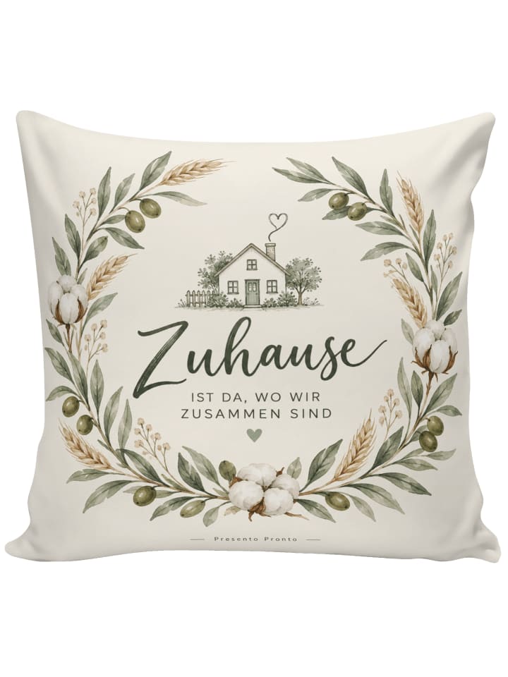 Sofa Kissen Wäschekranz Romantisch Design mit S... in Weiß