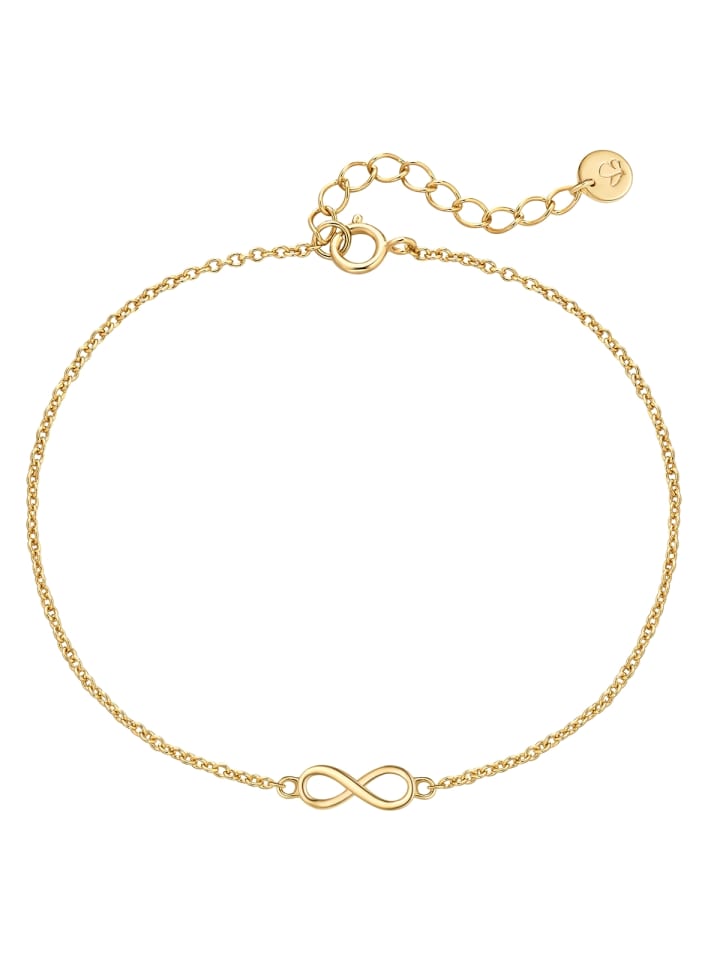 Armband Infinity aus Sterling Silber in gelbgold