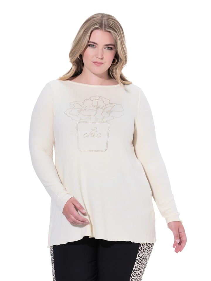 Pullover in vanille