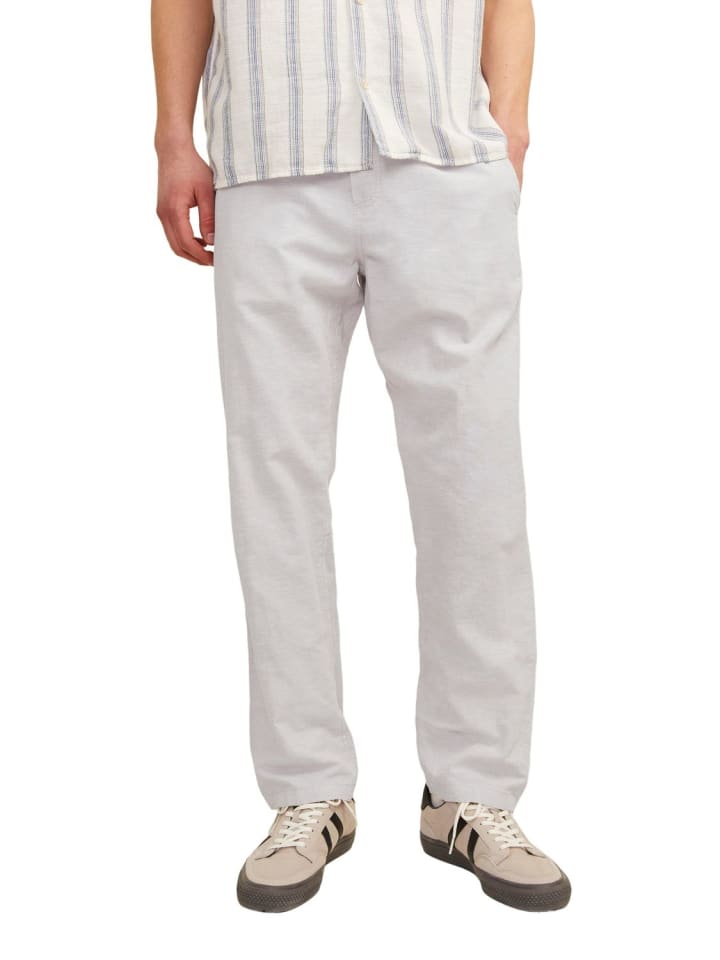 Jogginghose JPSTKANE SUMMER LINEN BLEND comfort/relaxed in Beige