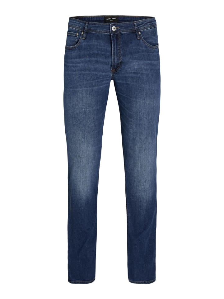 Slim Fit mit geradem Bein in Blue Denim