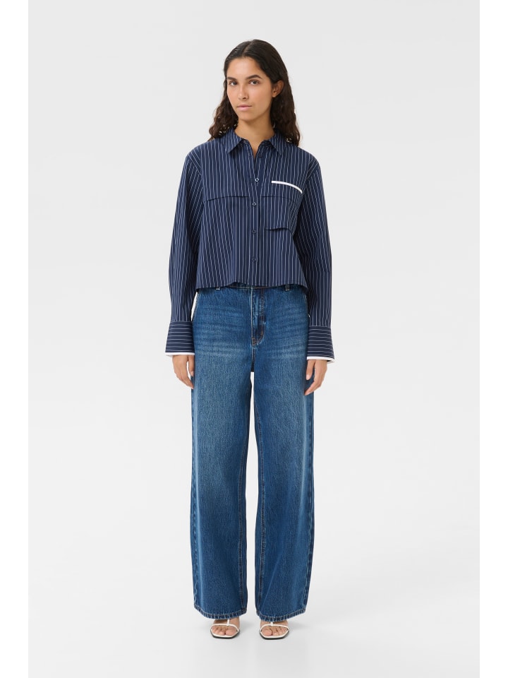 Langarm - Hemd KBAmy Classic fit in Inkwell stripe