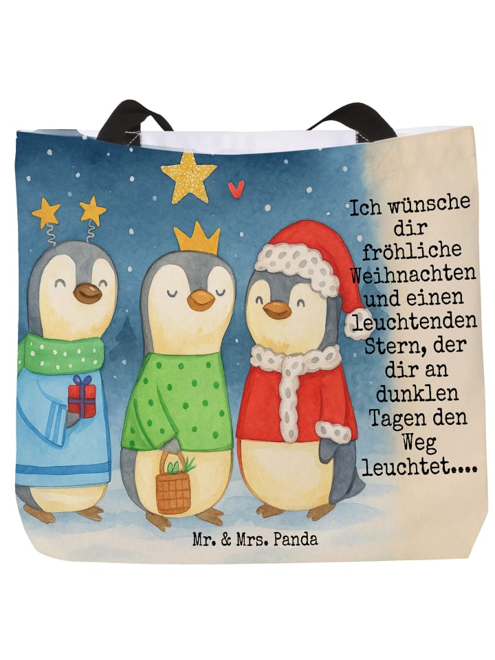 Tragetasche Winterzeit Heilige drei Könige Desi... in Weiß