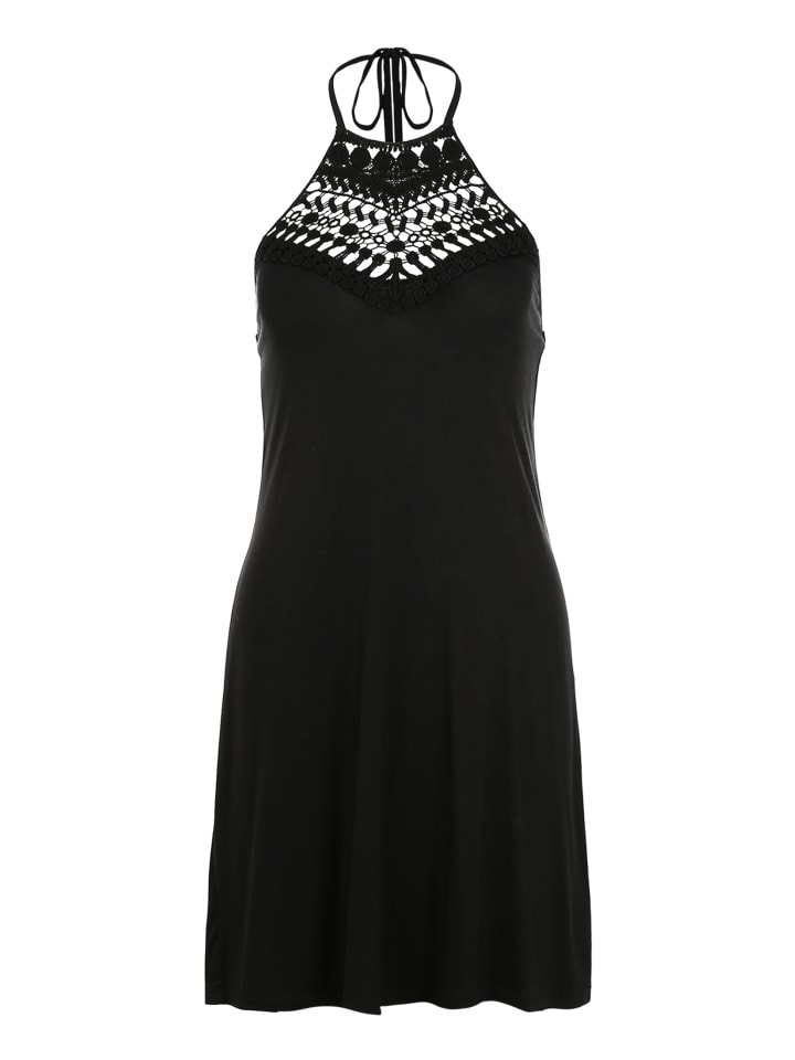 Neckholderkleid in schwarz