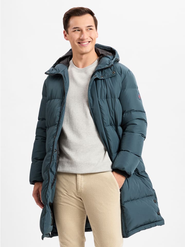 Daunenmantel FHL-Lincoln in petrol - 0001