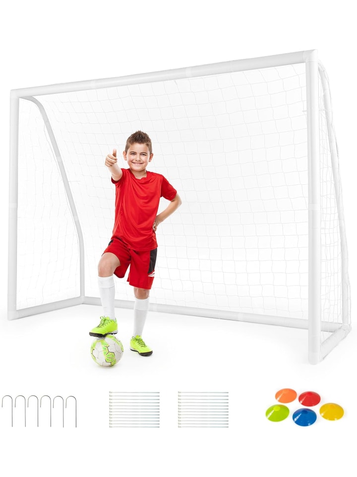Fußballtor 183x82x120cm in Weiß