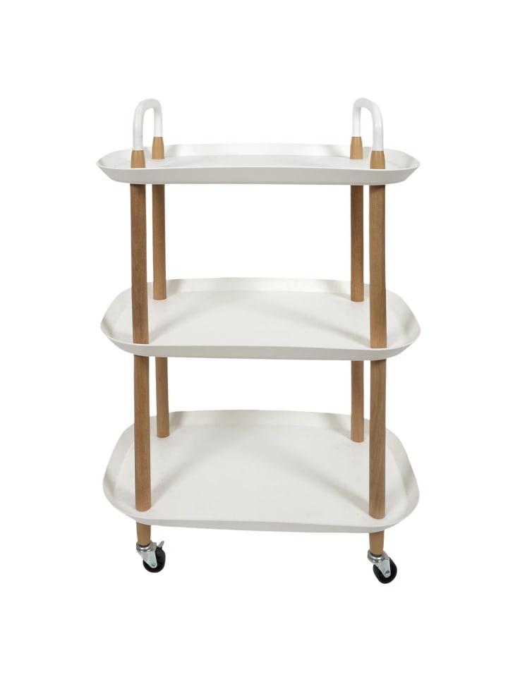 Servierwagen ORIA in Weiß - (W)56 x (H)81 x (L)35,5 cm