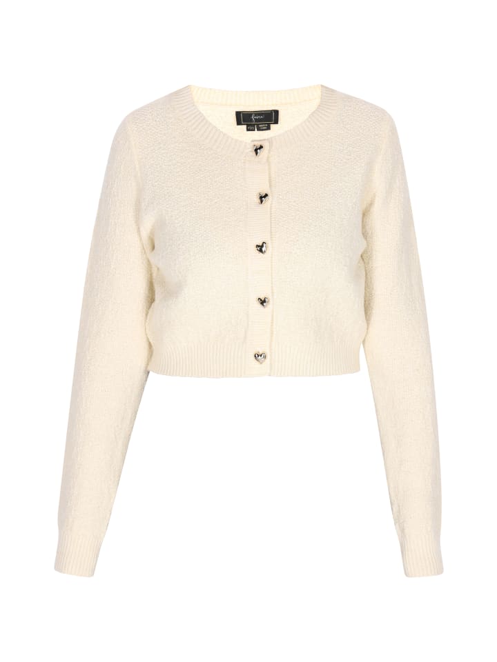 Damen Cardigan in Wollweiss