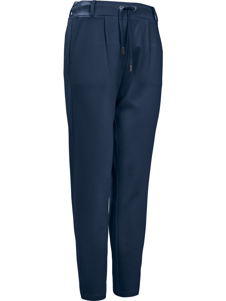 Interlock-Jersey Joggpants Heide in marine