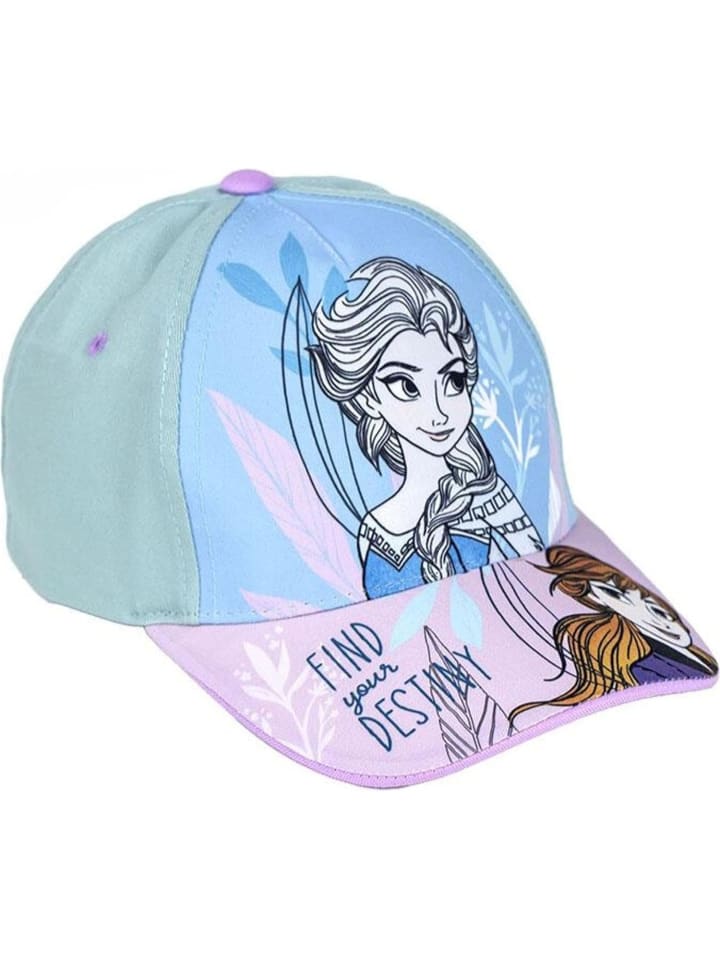 Mädchen Kindermütze Eiskönigin Blau Cap Kappe One Size