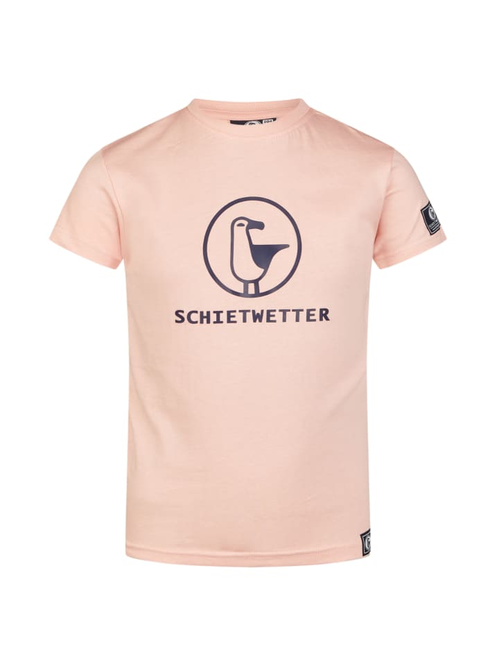 Kinder T-Shirt "Lou" in pink-navy