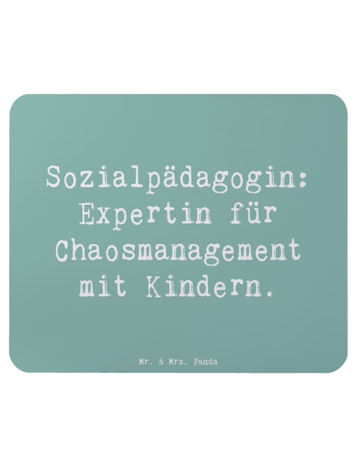 Mouse-Pad Spruch Sozialpädagogin Chaosmeisterin... in Meeresbrise
