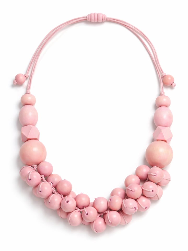 Kurze Kette " Bea " in rosa