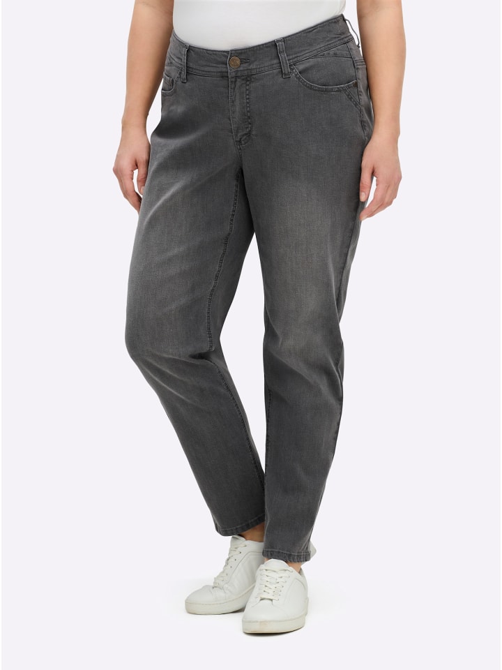 Jeans in grey denim